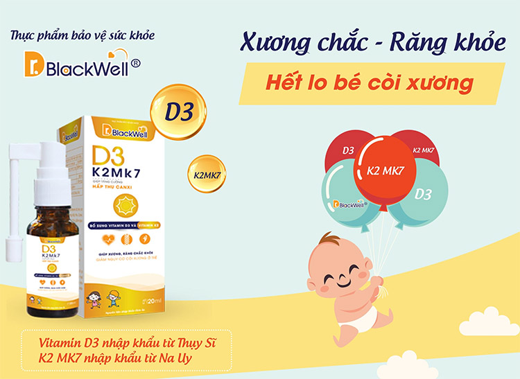 Dr.Blakwell bo sung vitamin D3 cho tre mau lon